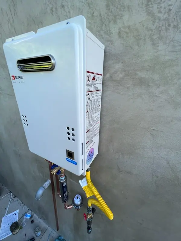 Tankless water heater installation for Pembrook homes