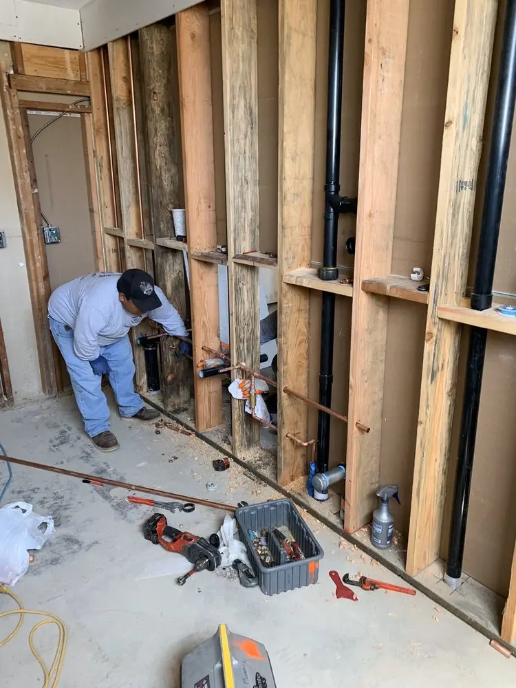 Commercial rough-in plumbing for Gas Line Repair in Pembrook